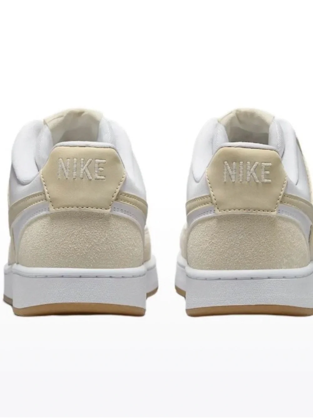 Nike Women’s Gum Rubber Low Top Sneaker White Beige Colorblock IB4014-110 No Lid
